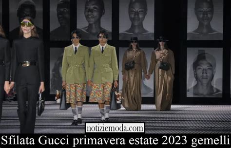 gemelos gucci|sfilata gucci 2023.